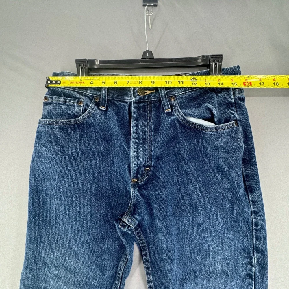Wrangler Authentics Mens Straight Leg Jeans Dark Wash Blue 33x29 ZM100RD Cotton